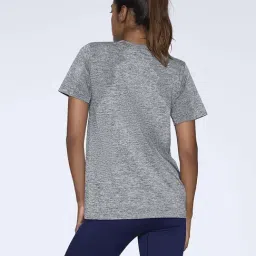 Feier Grey Regular Fit Textured Sports T-Shirt image 2