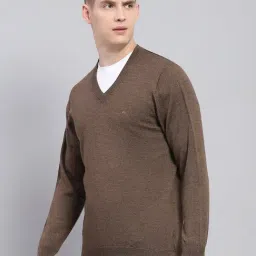 Monte Carlo Brown Regular Fit Pullover image 3