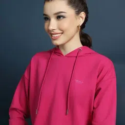 Forever 21 Dark Pink Graphic Print Hoodie-picture-12