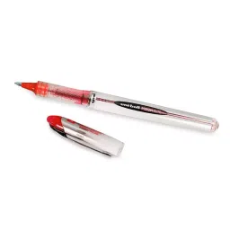 Uni Vision Elite UB 200 0.8 mm Fine Roller Ball Pen, Red (Pack of 12 Pcs) image 3