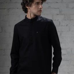Turtle Black Cotton Slim Fit Shirt-picture-15