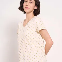 Dreamz by Pantaloons Cream Printed Top image 3