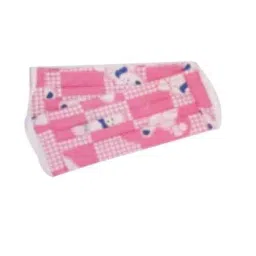 Ivillage Small Cotton Fabric Pink Baby Print Face Mask for Kids Set Mask01S_Printed5 (Pack of 1000) image 2
