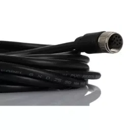 RS PRO Actuator Cable Straight Female M12 to Straight Male M12 Sensor 5 m, 2500707 image 3