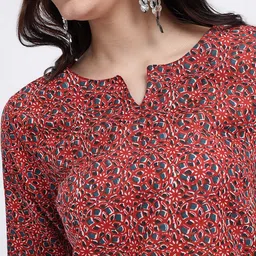 Anouk Rustic Abstract Printed Straight Kurta image 5