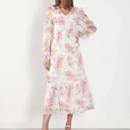 Vero Moda Cloud Dancer Printed Casual Dress-picture-22