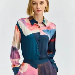 Cover Story Multi Abstract Relaxed Shirt-picture-47