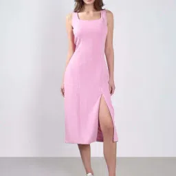 Vero Moda Powder Pink Casual Dress-image-1
