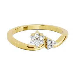 Sparkles Lab Grown Diamond 14k (585) Yellow Gold Ring for Women-picture-30