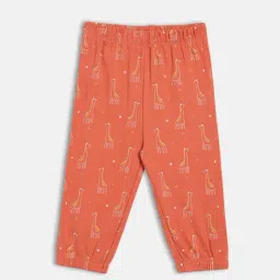 Miniklub Boys Rust & Yellow Cotton Printed Knit Bottom - Pack of 2 image 4