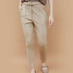 Code By Lifestyle Beige Regular Fit Trousers-picture-16