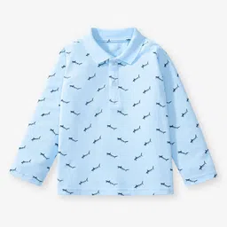 JC SPARKLE Girls Conversational Printed Polo Collar Cotton T-shirt-image-78