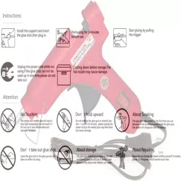 CRAFTYGUN 20 W Mini Glue Gun with 25 Sticks Red 7 mm Stick Diameter, SH_RREEDD--MINI-25-STKKS-20WT image 5