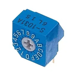 NIDEC COMPONENTS ROTARY CODE SW, 16POS, HEX COMP0.1A, 5V, S-1031A-picture-35