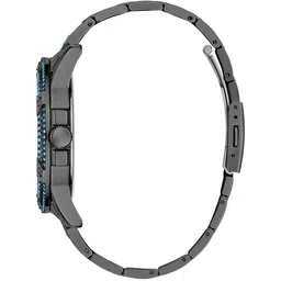 GUESS Men Embellished Dial & Bracelet Style Straps Analogue Chronograph Watch GW0497G5 image 5