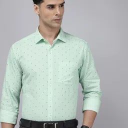 Park Avenue Slim Fit Printed Pure Cotton Formal Shirt-picture-30