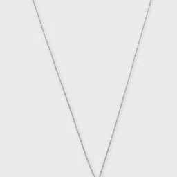 Crash.Club By CKC Silver Rhodium-Plated CZ Studded Geometric Pendant With Chain image 4