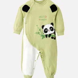 Little Surprise Box LLP Infants Panda Full Sleeves Jumpsuit Style Rompers image 1