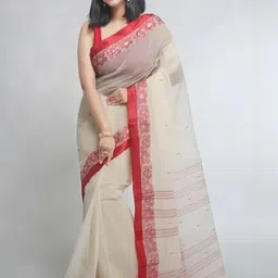 SUTAYAN Woven Design Pure Cotton Handloom Taant Saree-picture-38