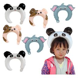 Bubble Trouble Animal Foil Balloons - 6 Pcs Jungle Safari Theme Birthday Decoration Cute Animal Balloon For Head-picture-3