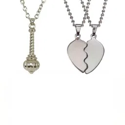 JAGSUN Silver-Plated Alloy Pendants with Chains-picture-35