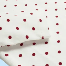 Babyhug Cotton Elastane Knit Full Sleeves Turtle Neck Winter T-Shirt with Polka Dot Print - White image 3