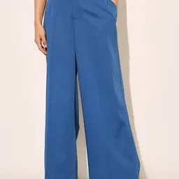 ONLY Women Straight Fit High-Rise Pleated Trousers-image-47