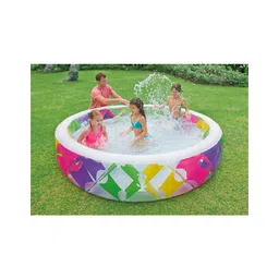 INTEX Inflatable Swim Center Pinwheel Pool tub for kids swim play bath tub image 5