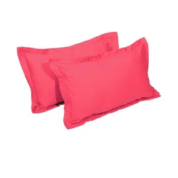 Myntra Elegant Homes Pink 150 TC Queen Bedsheet with 2 Pillow Covers image 2