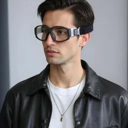 TED SMITH Unisex Black Rectangular Uv Protected Lens Sports Shooting Sunglass-picture-14