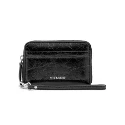MIRAGGIO Black Textured Wallet-image-51