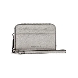 MIRAGGIO Silver Textured Wallet-image-9