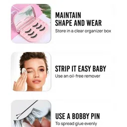 Makeup By Siti MaharaniLash 3D False Eyelashes - 1 Pair - Black image 3