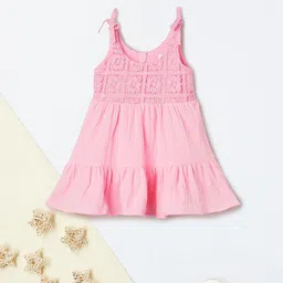 max H Girls Solid A-Line Sleeveless Knee Length Dress-image-84