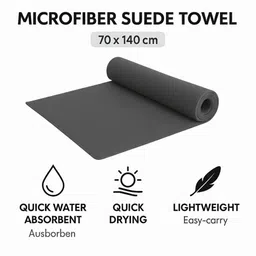 Myntra Elegant Homes Grey & Charcoal 1 200 GSM Bath Towel image 3