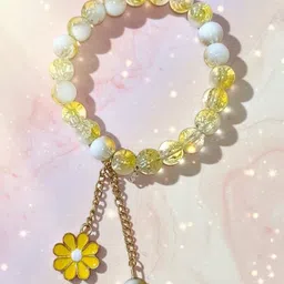 PUFFSMART Women Artificial Beads Elasticated Slip On Bracelet image 3