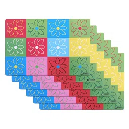 Kuber Industries 6-Pcs Green & Blue Printed Fridge Mat image 5