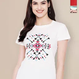 Metronaut Women Pack of 3 Graphic Printed Round Neck Cotton T-shirts-picture-16