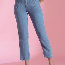 Belliskey Women Slim Fit Mid-Rise Low Distress Cotton Jeans-image-98