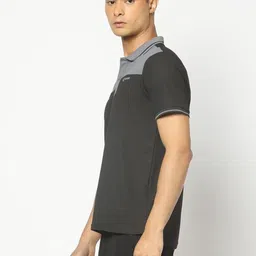 Performax Men Brand Logo Colourblocked Polo Collar Pockets T-shirt-image-22