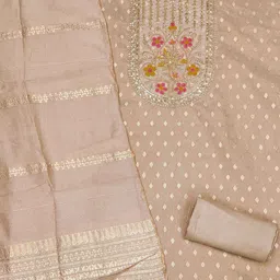 KALINI Women Silk Blend Woven Design Dress Material-picture-24