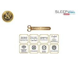 SLEEP SPA Maroon Back Support Orthosense Cocopedic King Size Mattress image 4