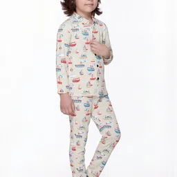 LEE BONEE Unisex Kids Printed Shirt with Pyjamas image 3