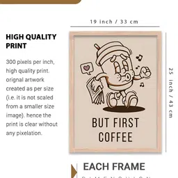 Kotart Brown & Black 2 Pieces Abstract Wooden Wall Arts image 3