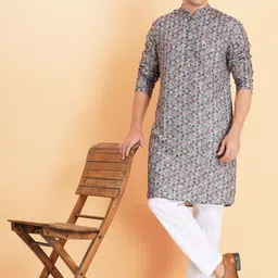 SG LEMAN Men Printed Kurta image 2