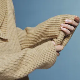 H&M Women Rib-Knit Shawl-Collar Jumper image 3