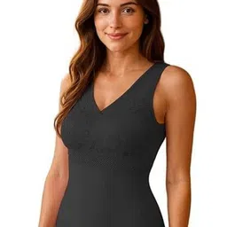 Eleg & Stilance Self-Design Round Neck & Sleeveless Thermal Top-picture-20