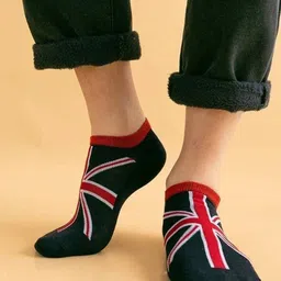 MJE Men Pack Of 5 Patterned Ankle Length Socks image 4