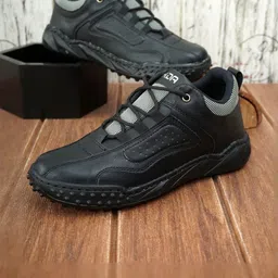 HIDA Men Textured Lace-Ups Casual Sneakers-picture-32