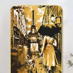 Livin'luxe Black & White Paris Street Walk Wooden Wall Art-picture-24